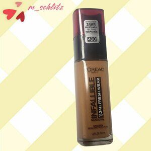 L'Oreal Infallible 24HR Fresh Wear Foundation, 490 Golden Amber